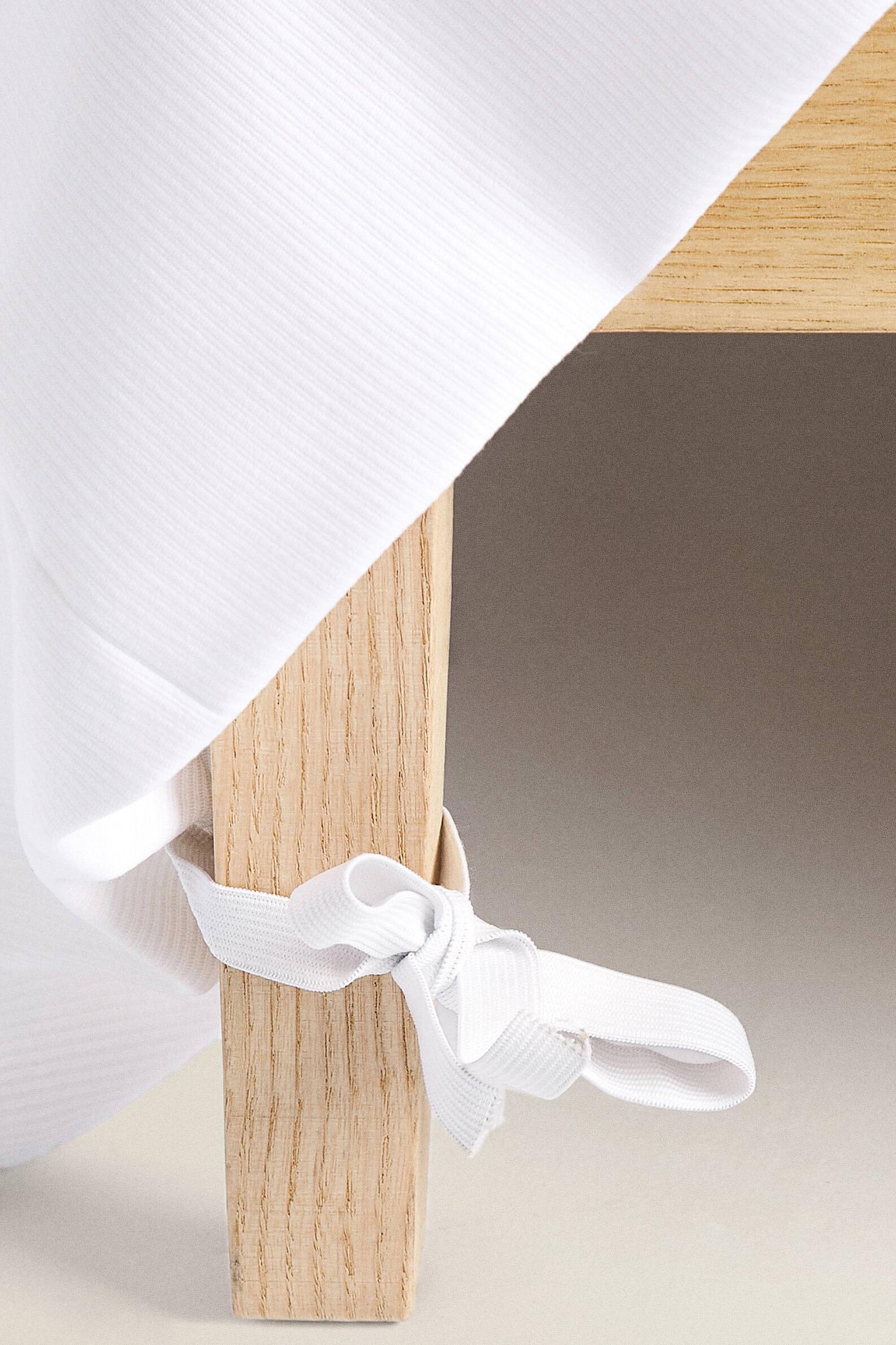 Zara RIBBED BEDSKIRT — фото 3