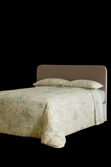 GARDEN PRINT DUVET COVER - Green by Zara