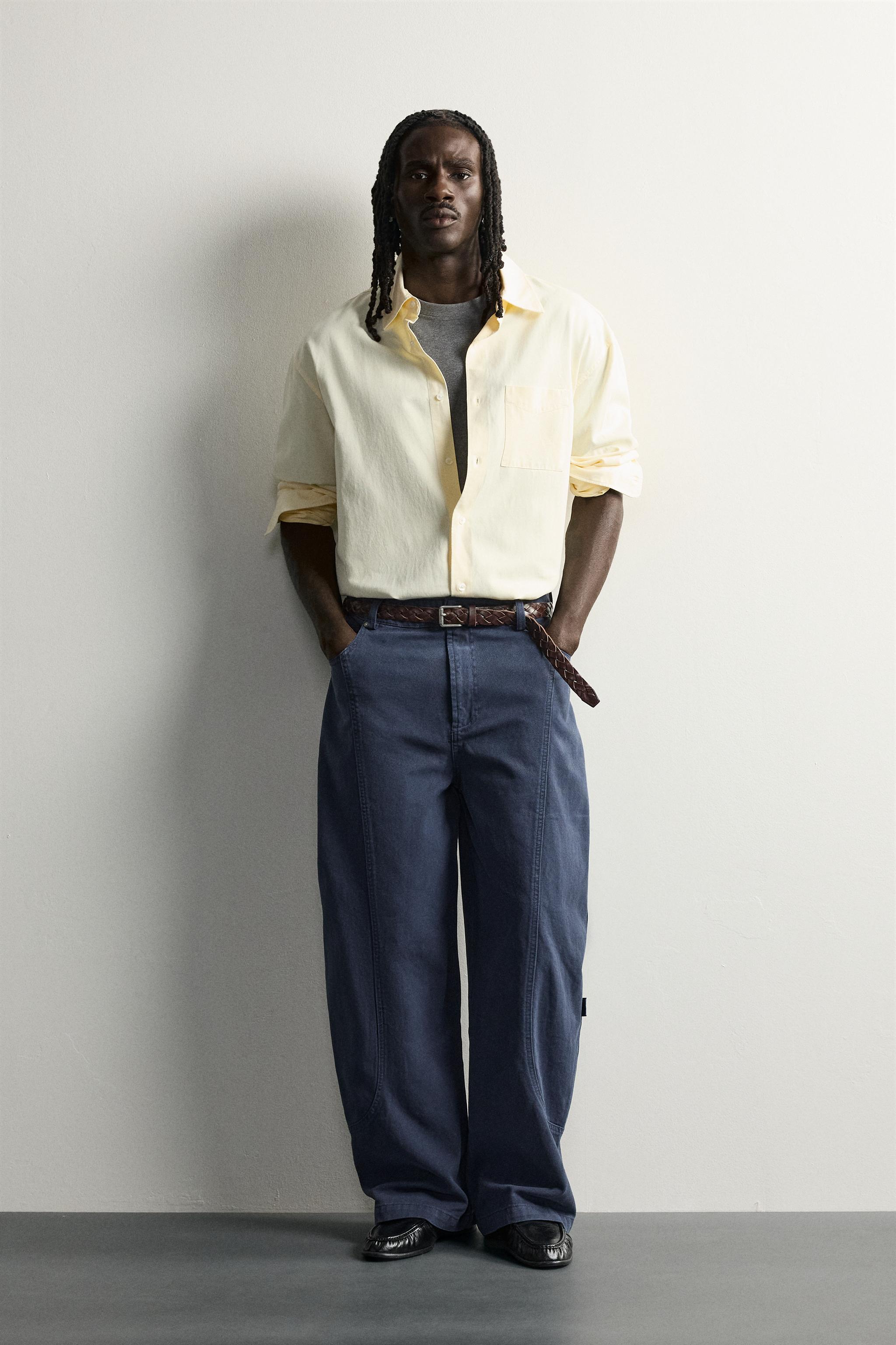 SEAMED RELAXED FIT PANTS