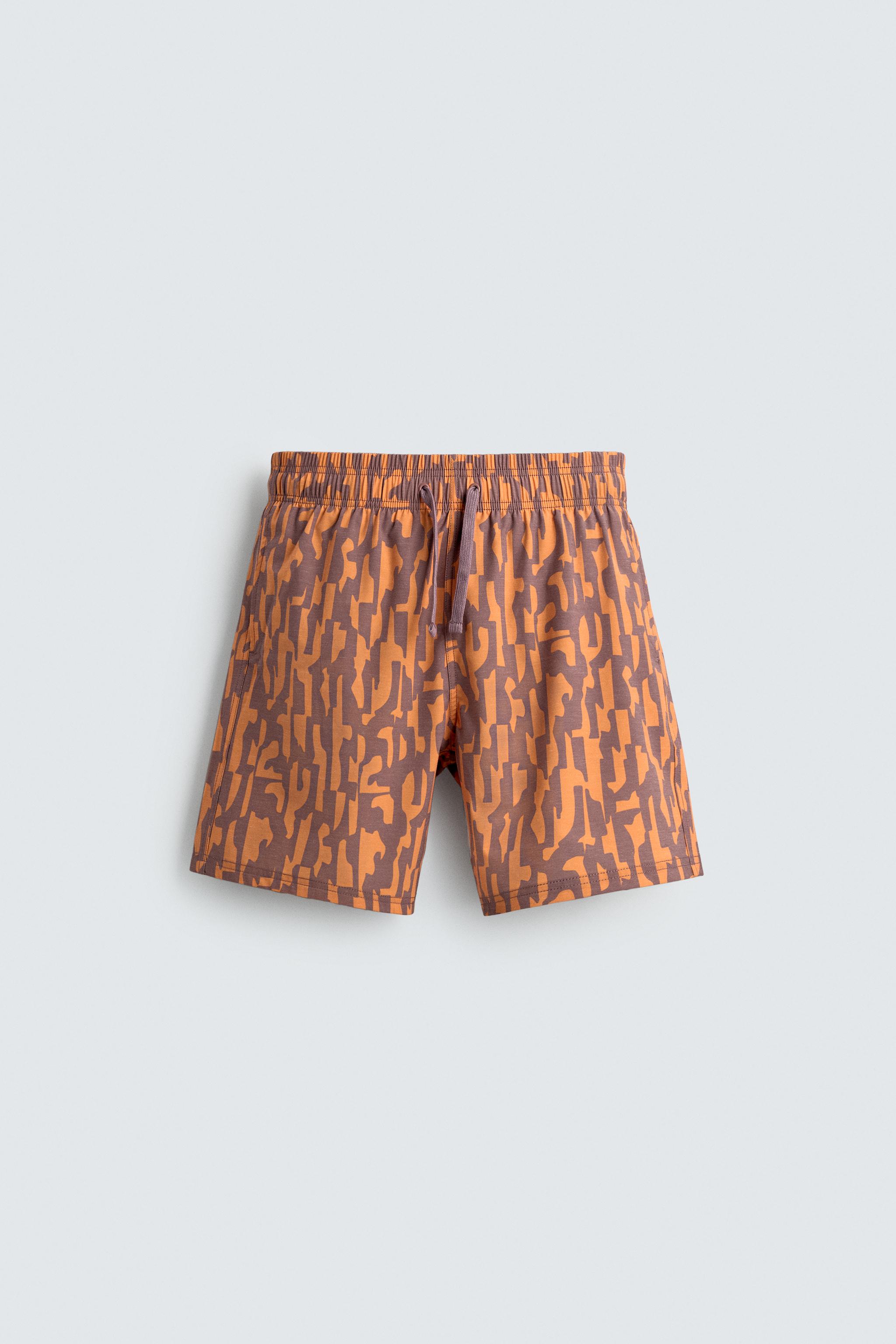 MAILLOT DE BAIN LONG À IMPRIMÉ ABSTRAIT