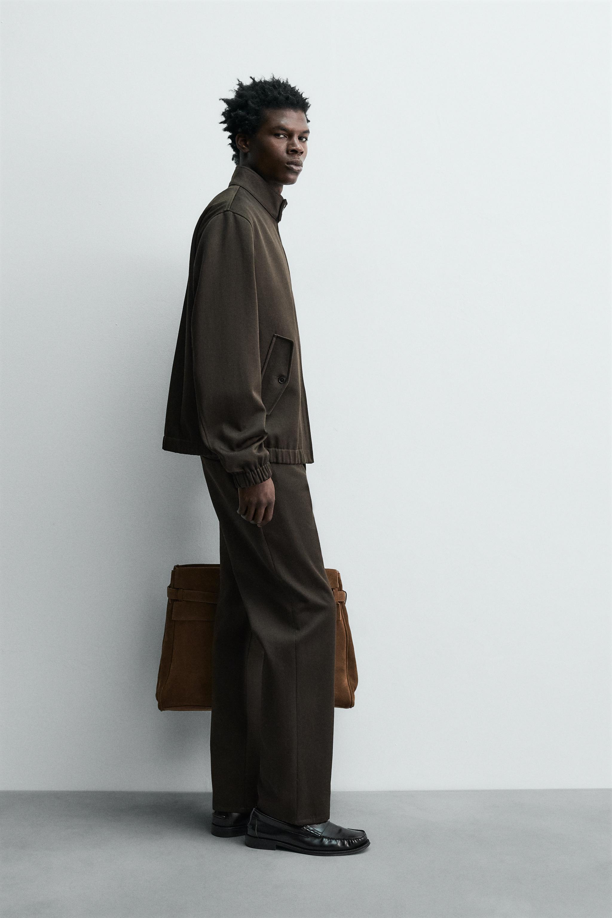 WOOL-COTTON TEXTURED JACKET