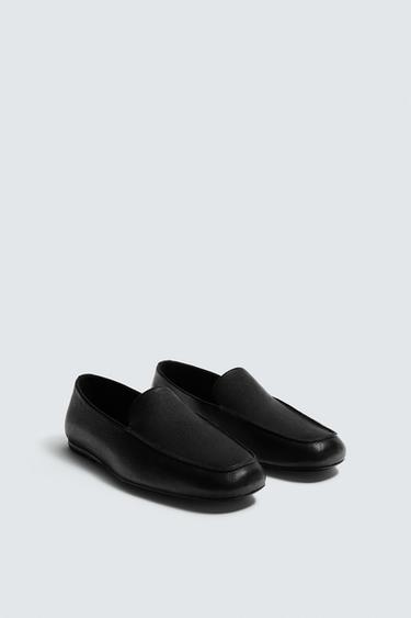MOCASSINS DE PELL LIMITED EDITION - Negre de Zara