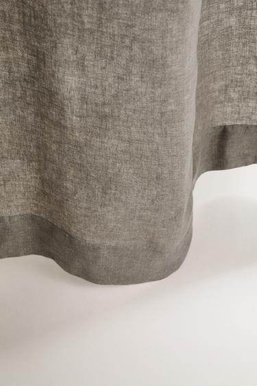 RIDEAU LIN OPACITÉ MOYENNE - Gris taupe de Zara - Image 3