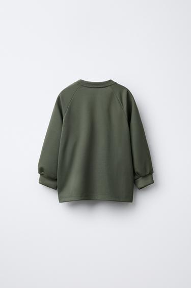 NUMBER TECHNICAL T-SHIRT - Dark khaki by Zara - Image 1