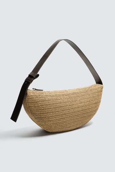 SAC PORTÉ ÉPAULE TRESSÉ - Blanc écru de Zara - Image 1