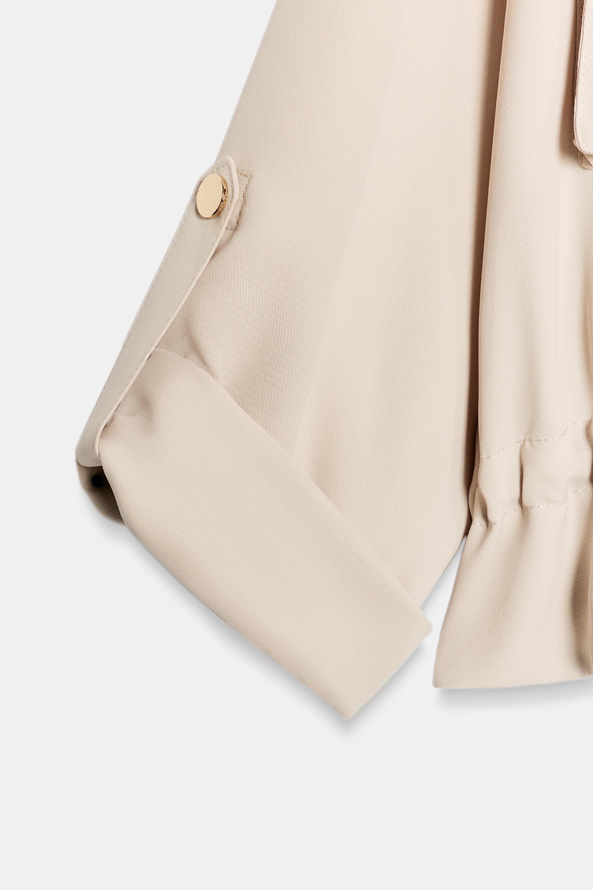 Zara APOLET DETAYLI SAFARİ CEKET görsel 8
