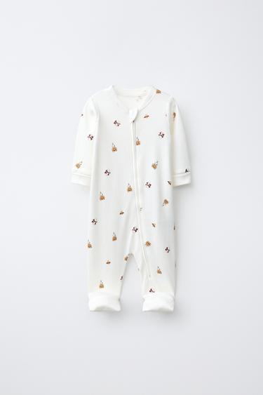 SNOOPY PEANUTS™ COSTUME CONVERTIBLE FOOTED PYJAMAS — Ecru 1