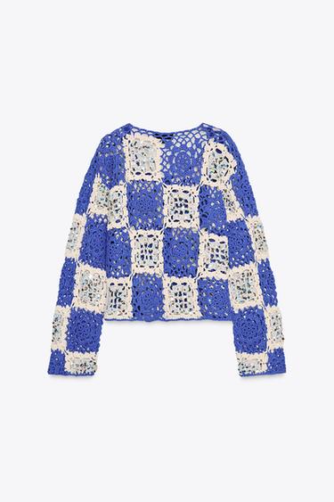 VESTE CROCHET SEQUINS - Multicolore de Zara - Image 5