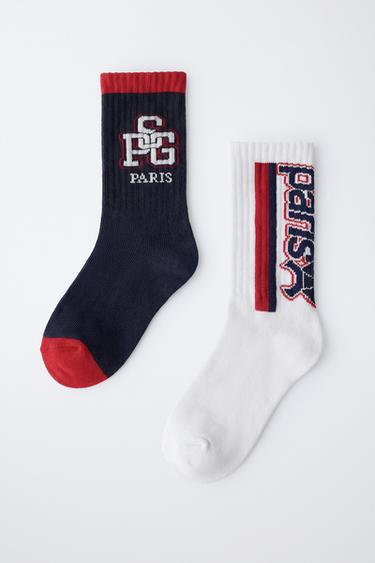 LOT DE DEUX CHAUSSETTES MONTANTES PSG ® - Bleu de Zara - Image 3