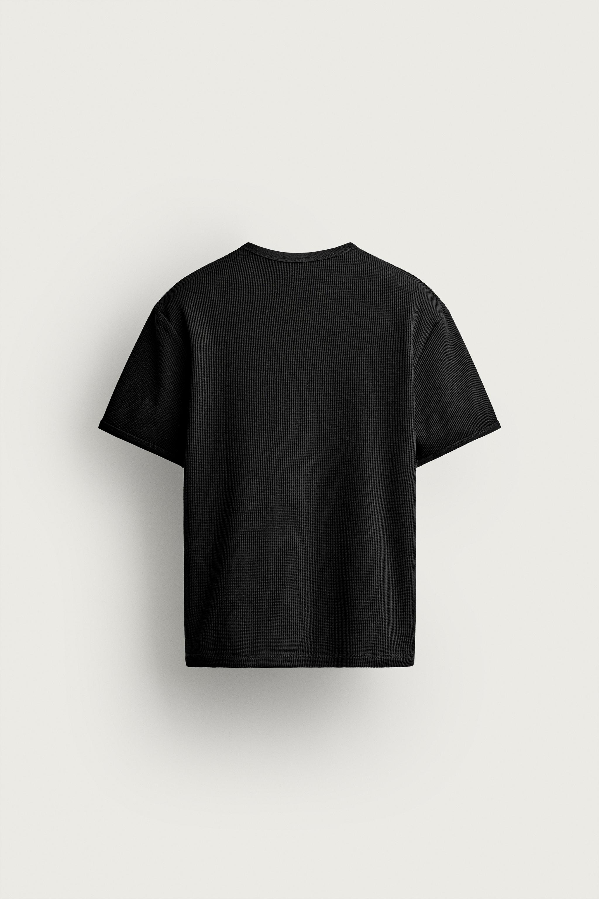 WAFFLE TEXTURE T-SHIRT