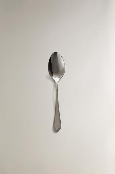 SHINY STEEL SERVING SPOON - Steel by Zara