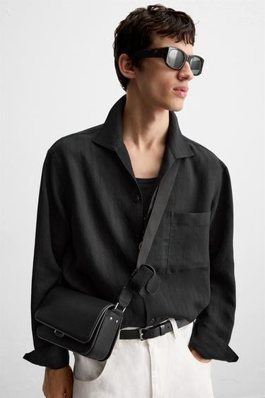 SAC BANDOULIÈRE TEXTURÉ - Noir de Zara - Image 1