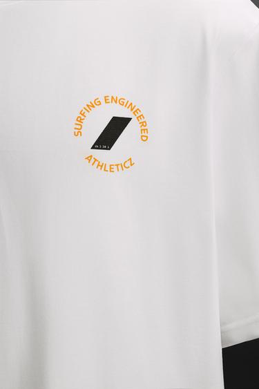 SURF BOARD PRINT T-SHIRT - White by Zara - Image 2