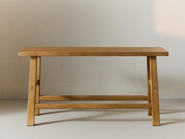 ELM WOOD BENCH — Light beige 1