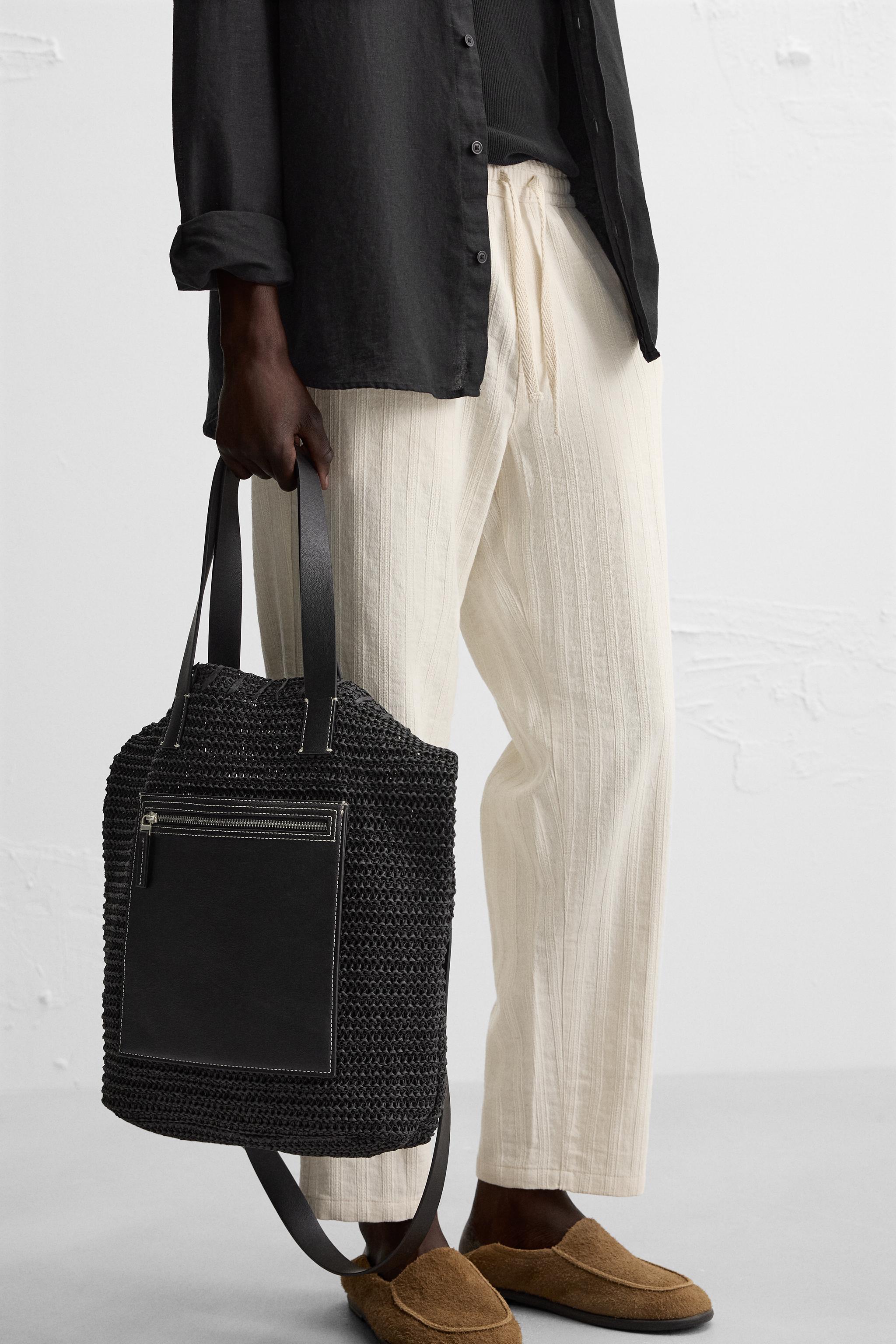 STRIPED JACQUARD PANTS