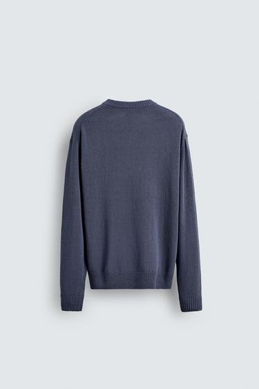 TEXTURED STRUCTURE SWEATER - Faded blue by Zara - Image 7