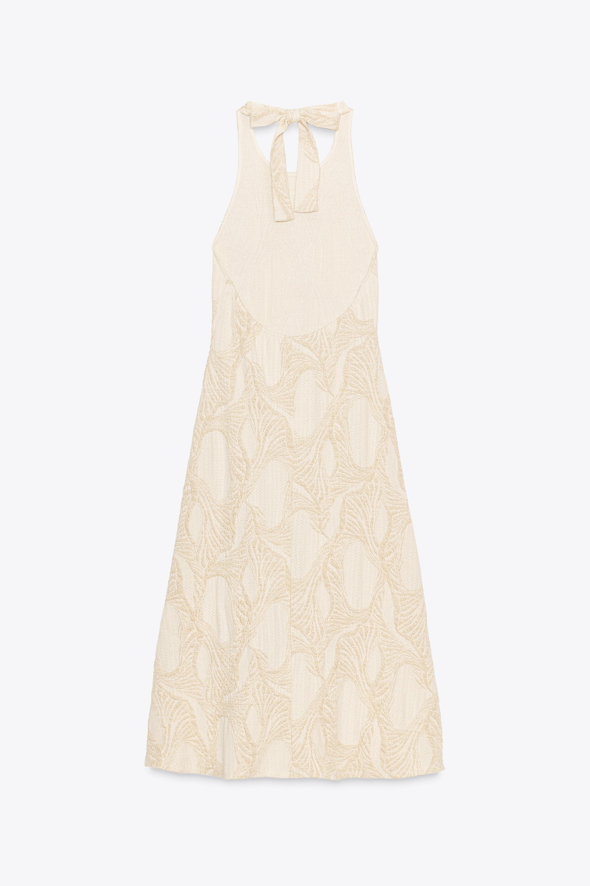 ROBE HALTER JACQUARD