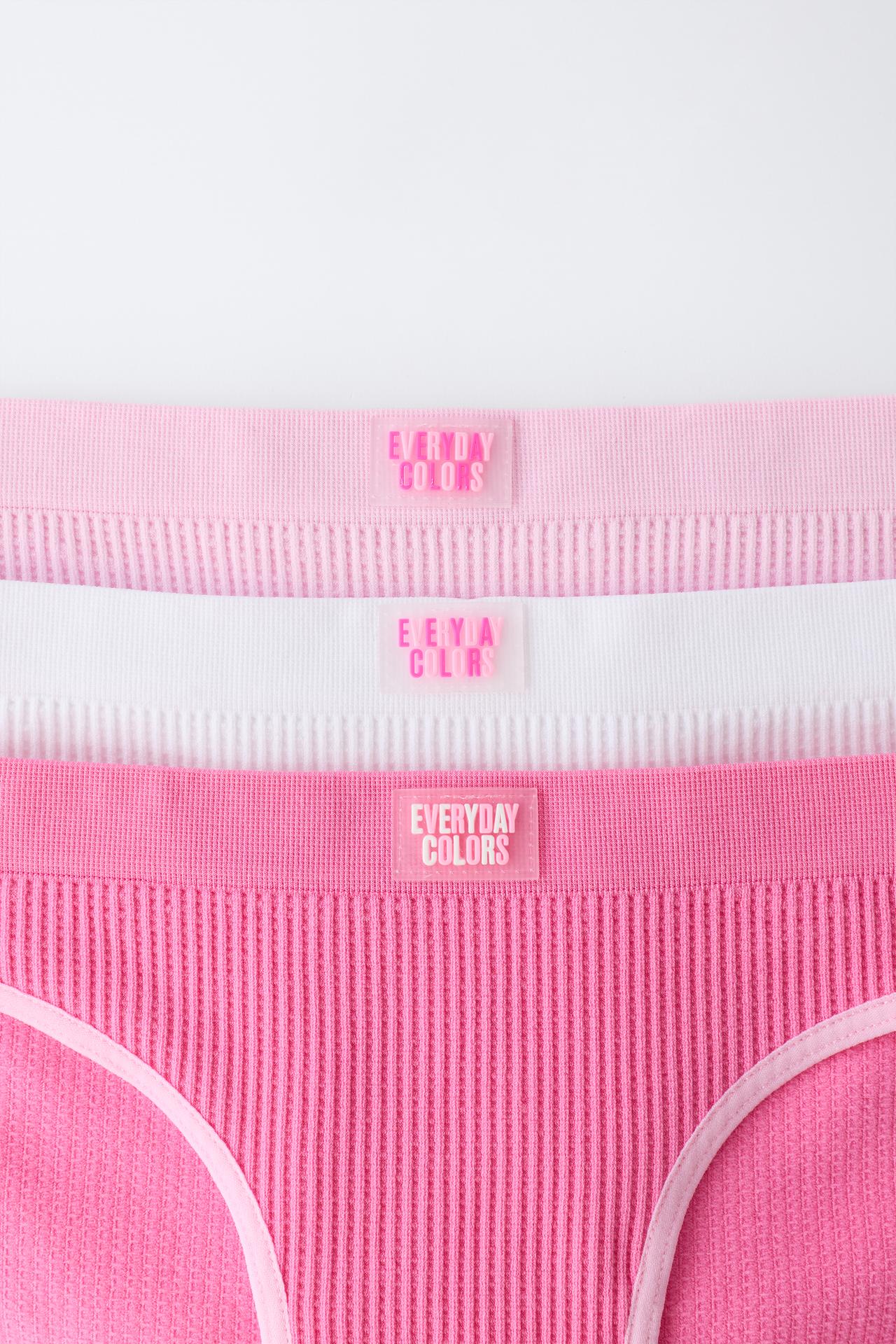 8-14 YEARS / THREE-PACK SEAMLESS UNDERWEAR — Multicolored