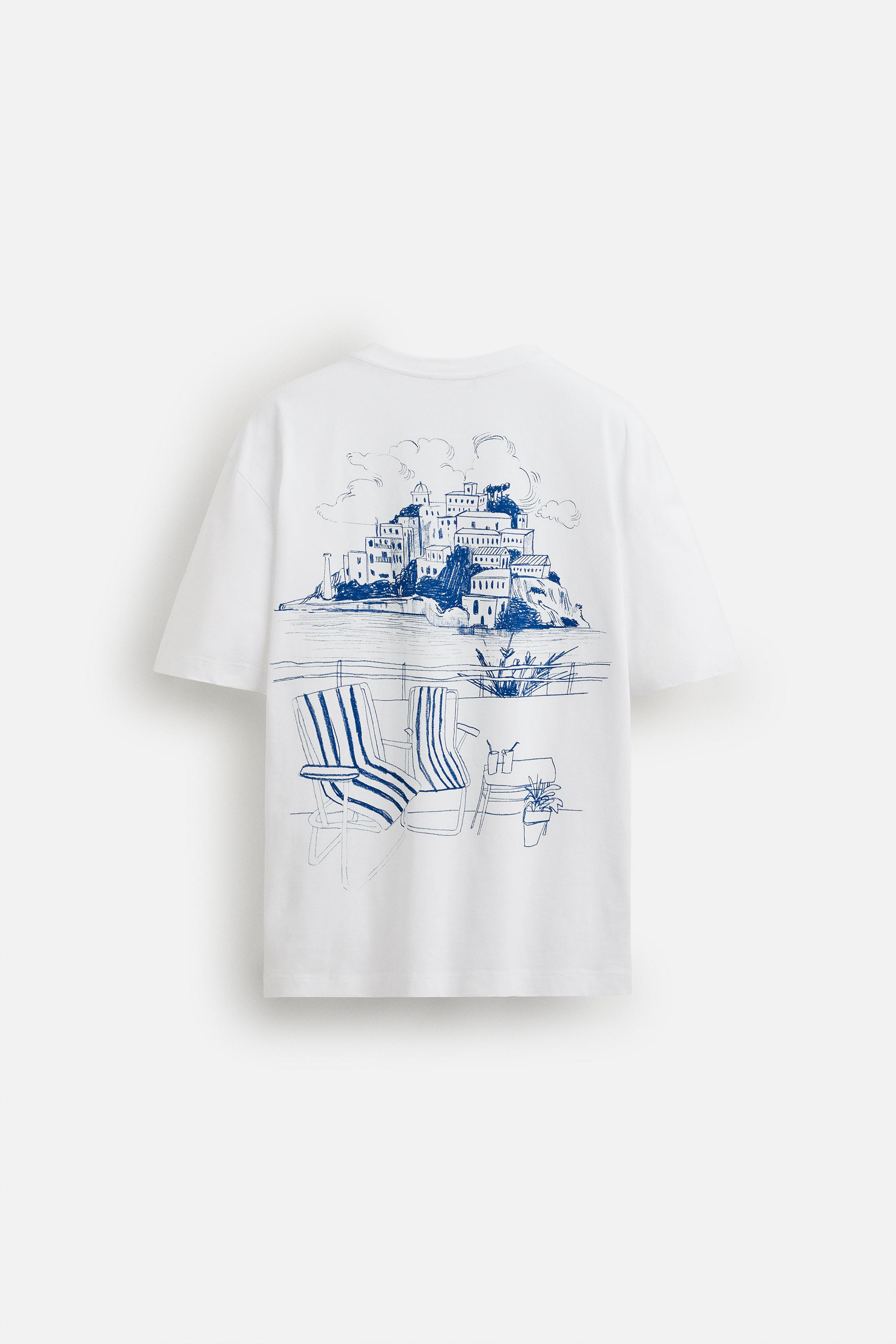 COMBINED PRINT T-SHIRT - White | ZARA Mexico