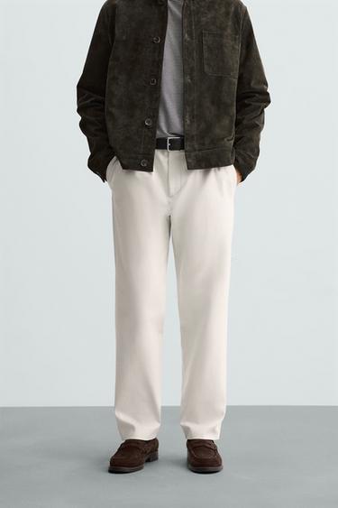 CALÇA COM TEXTURA - Cru da Zara