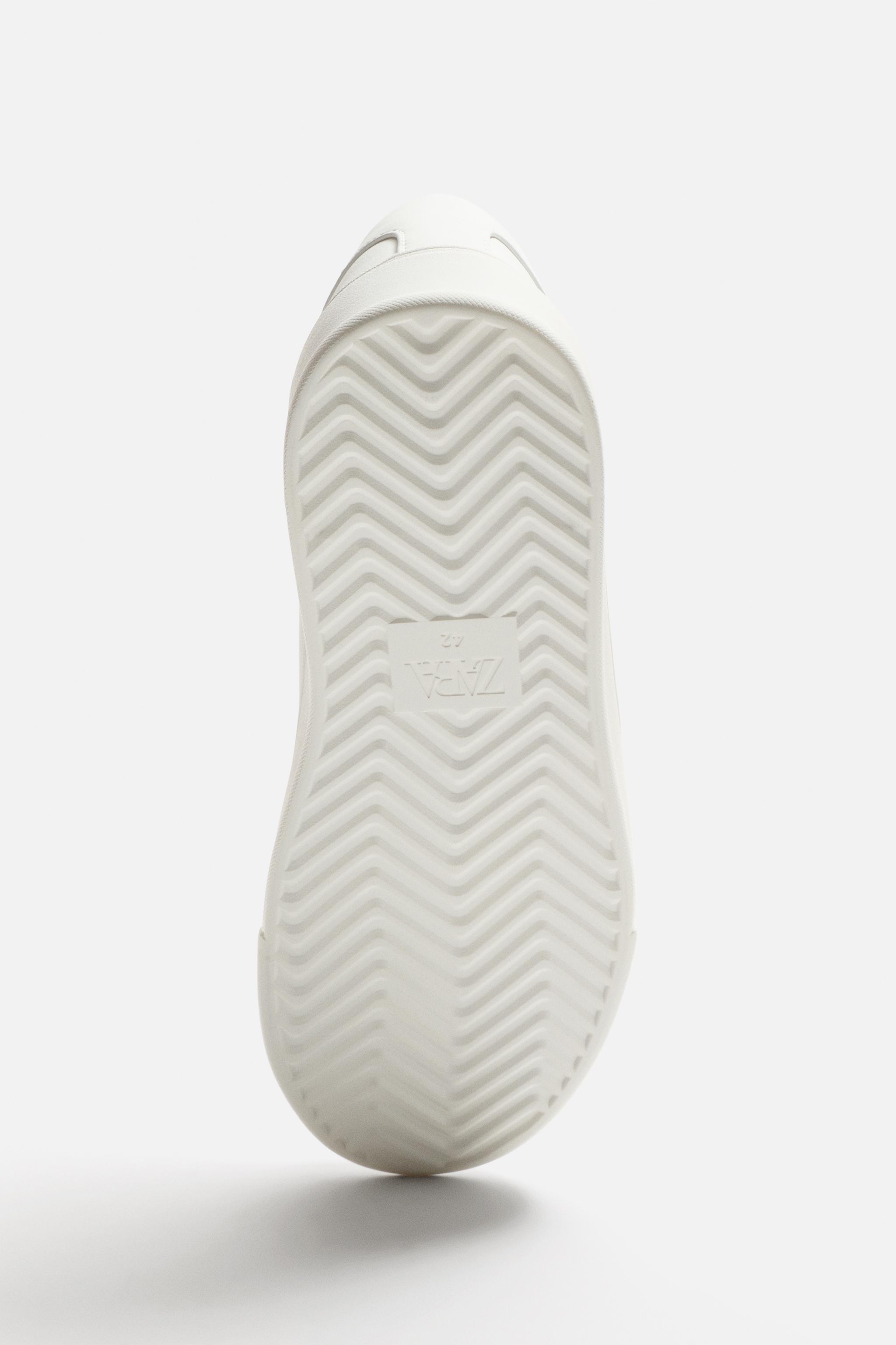 【ZARA】ボリュームソール無地スニーカー ホワイト 2201/420/001 org.jpg