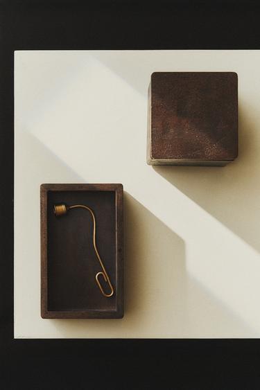 MAGNETIC WOODEN BOX - Dark brown by Zara - Image 5