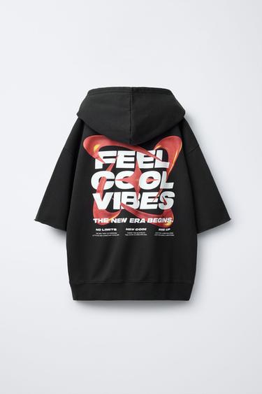 STAR WASHED EFFECT HOODIE - Anthracite grey by Zara - Image 1