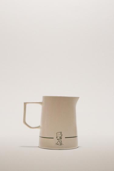 POT À LAIT GRÈS CAFÉTÉRIA - Blanc / Vert de Zara