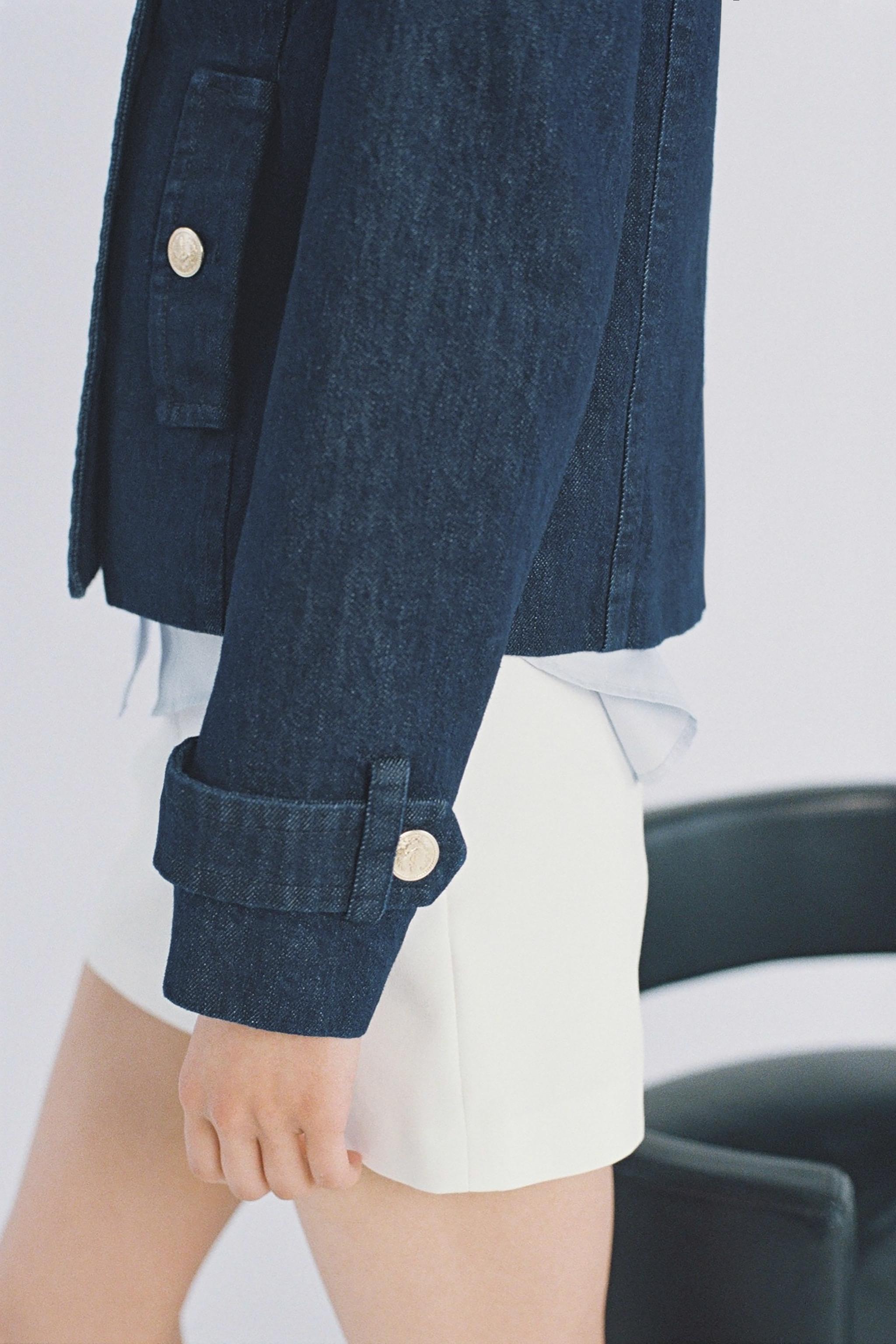 デニム ダブルブレストジャケット - ブルー | ZARA Japan / 日本