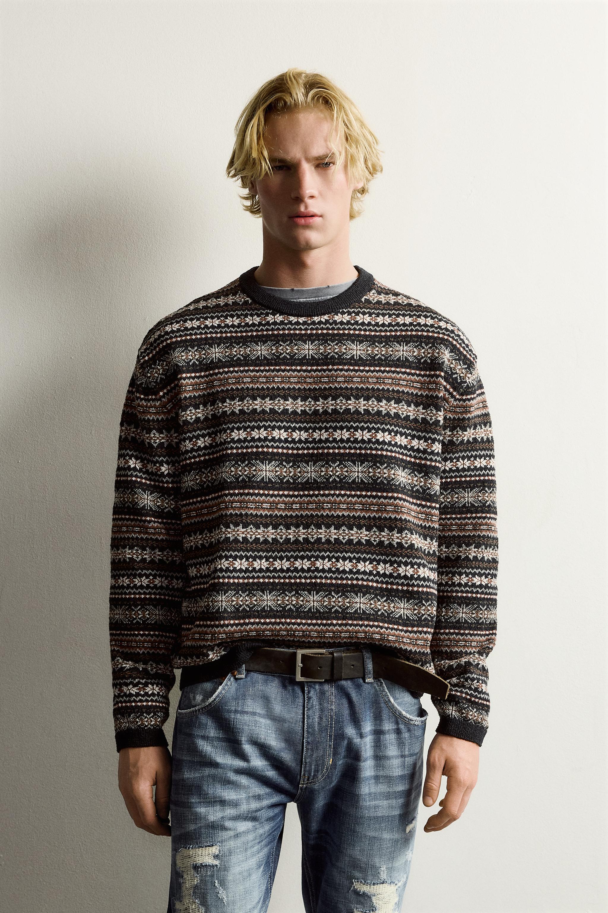 PULL JACQUARD GÉOMÉTRIQUE