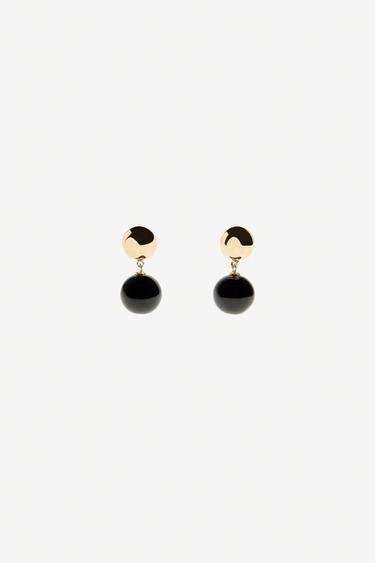 BALL EARRINGS - Golden by Zara