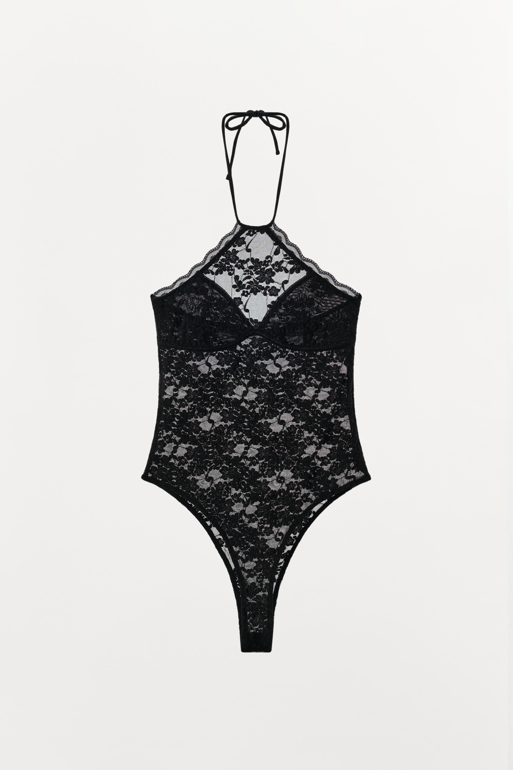 BODY halter EN DENTELLE
