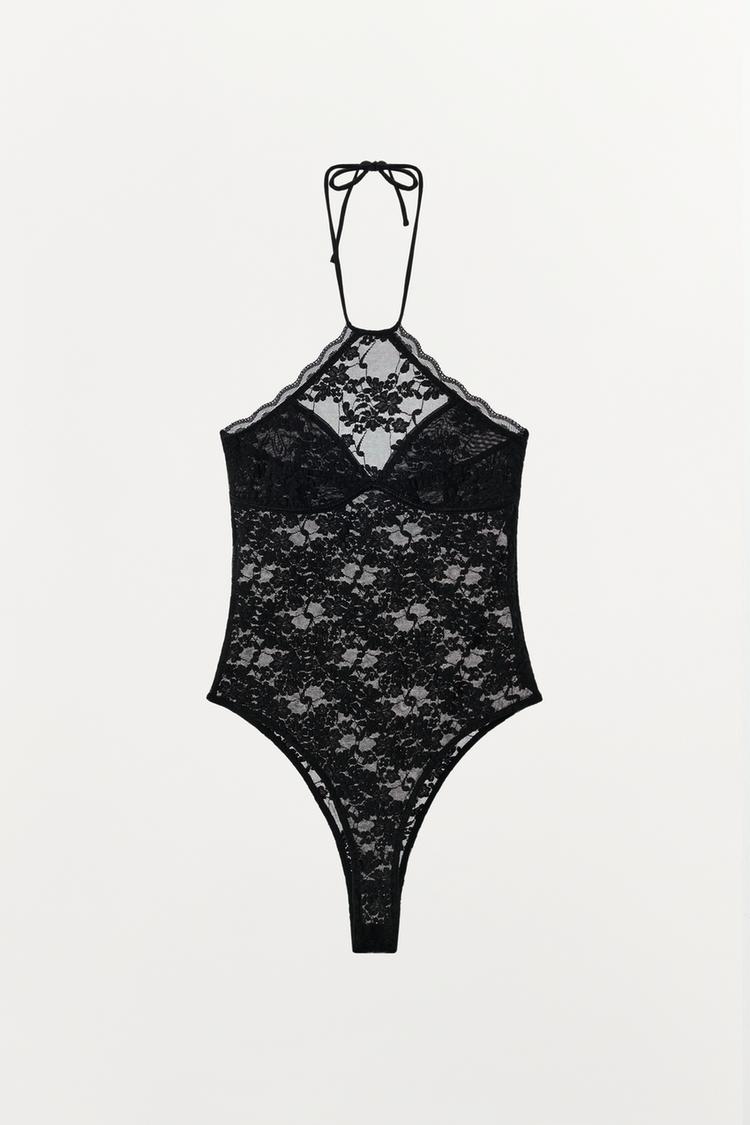 BODY CUELLO HALTER ENCAJE