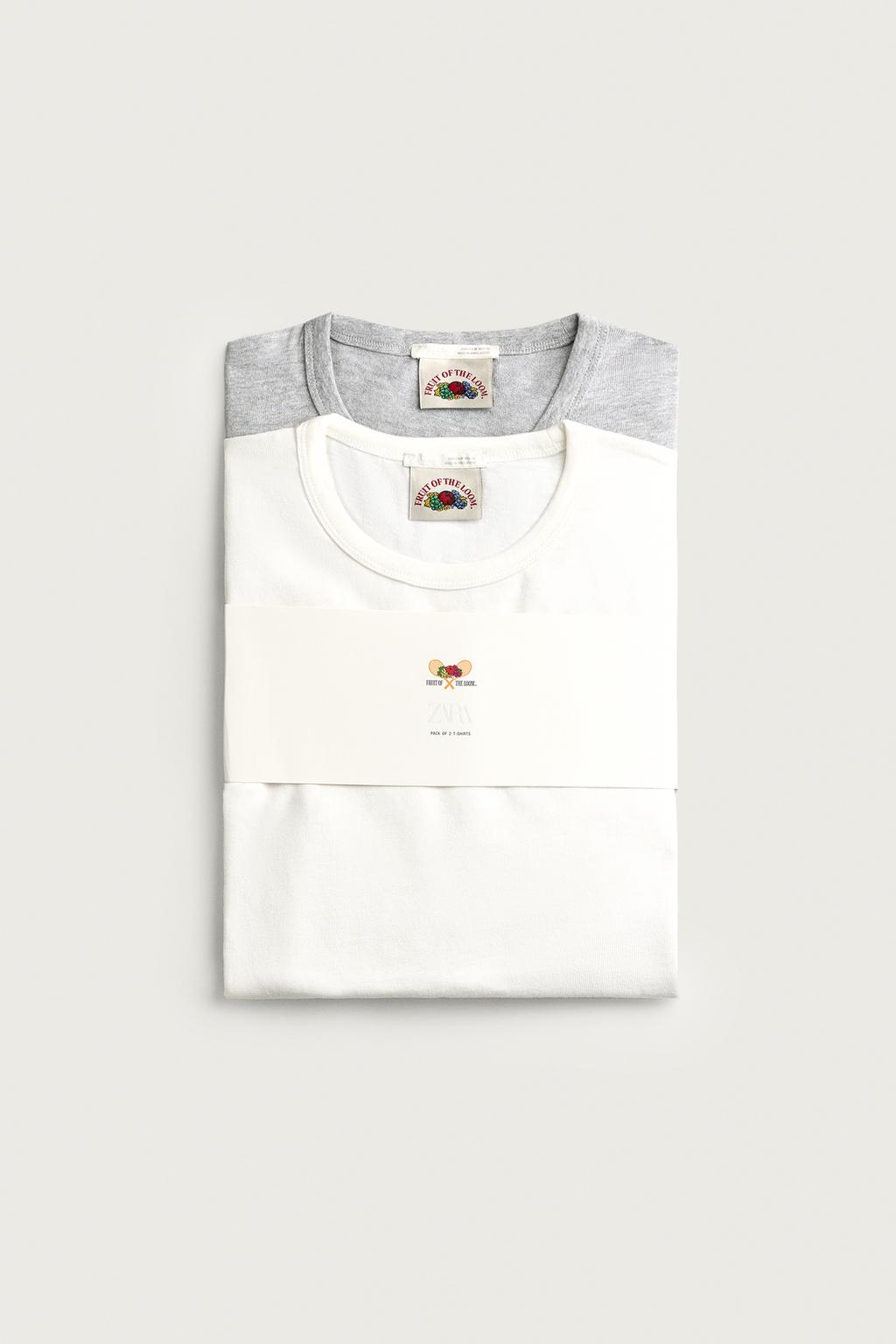 PACK OF 2 FRUIT OF THE LOOM™ EMBROIDERED T-SHIRTS