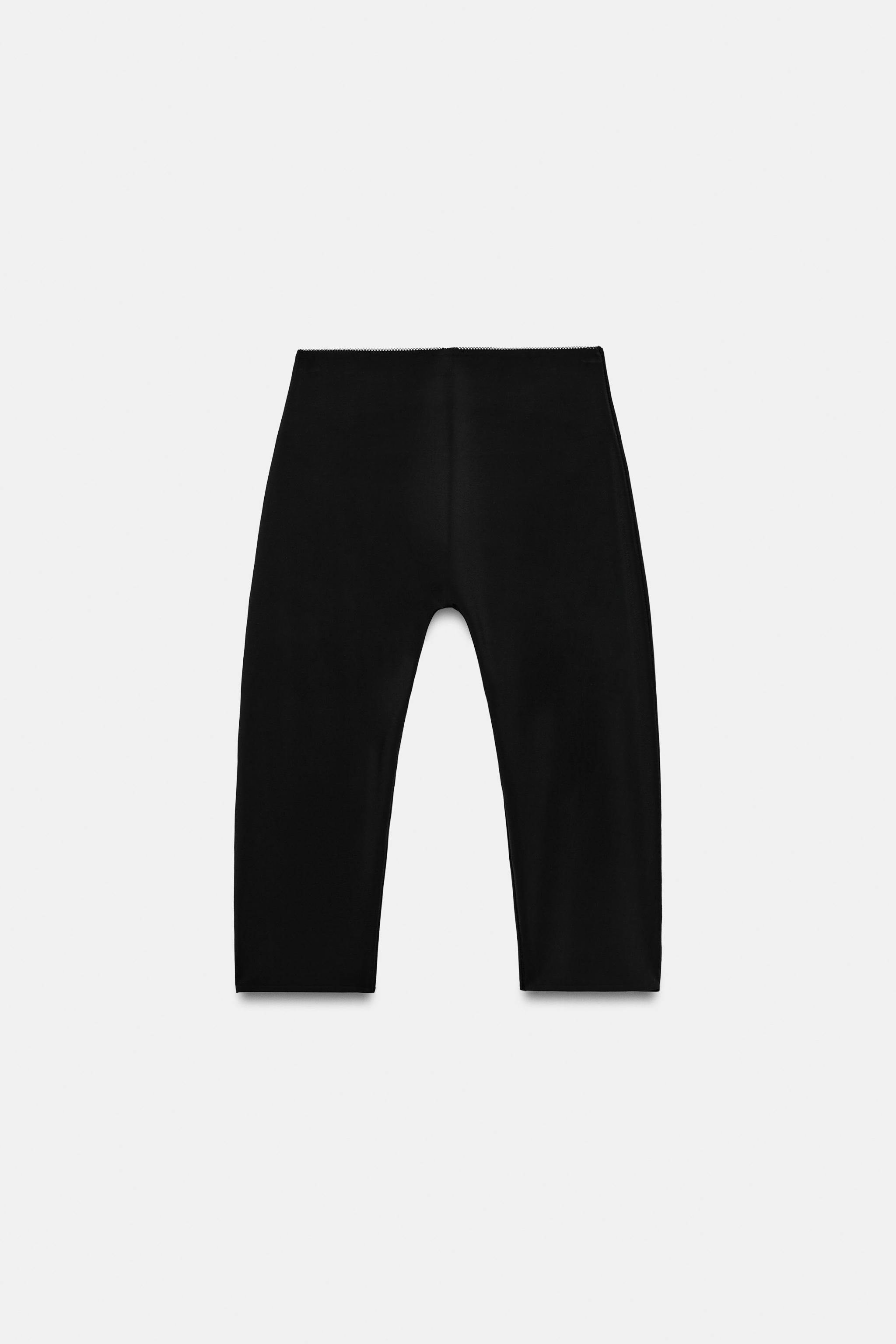 Женские брюки Zara POLYAMIDE CAPRI TROUSERS — фото 6