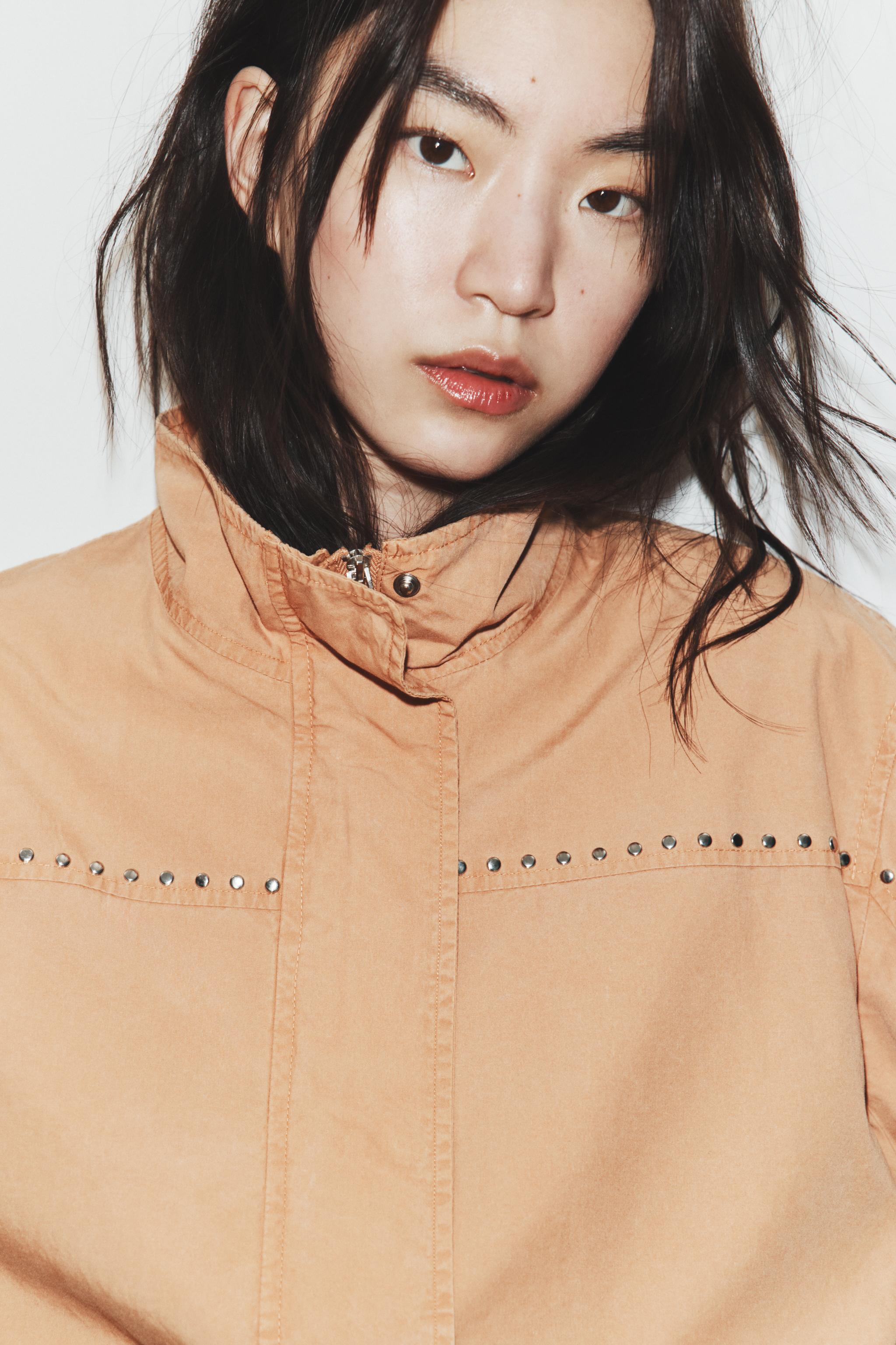 STUDDED BELT JACKET - Peach | ZARA South Africa