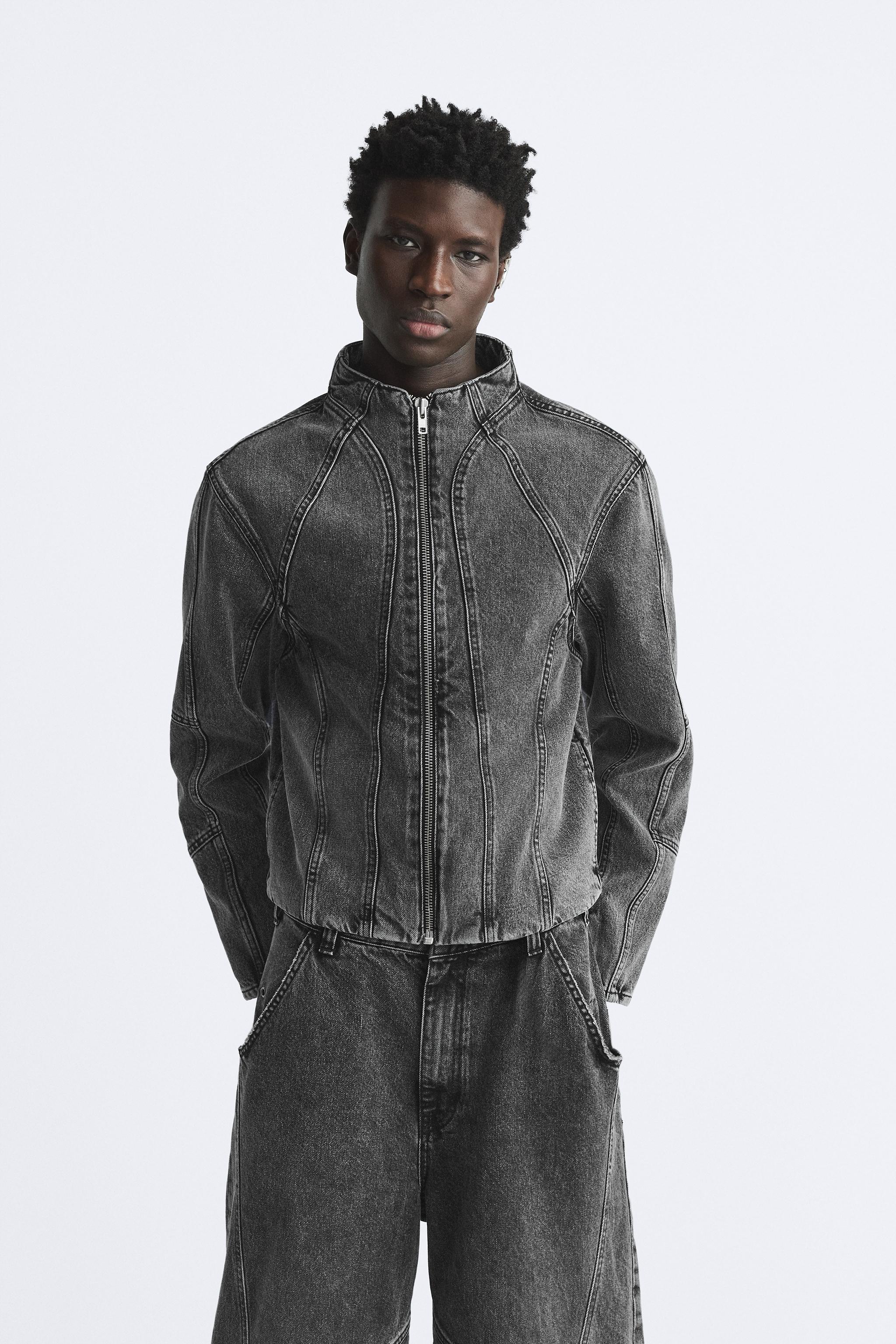 Zara Geometric Jacquard Denim Jacket - M, L 🔖: N120,000 📍HOW TO