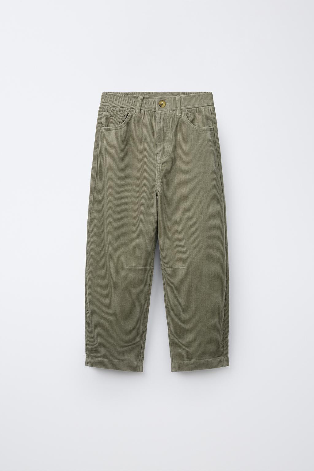 CORDUROY BARREL TROUSERS