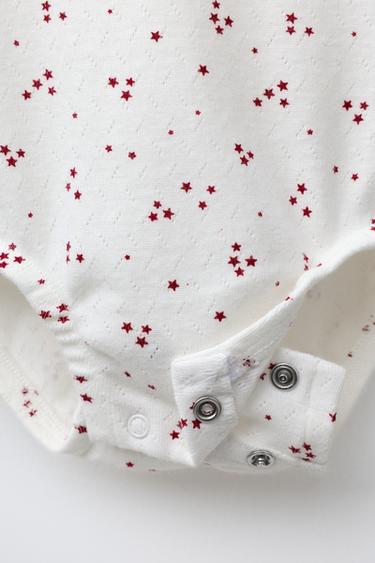 STAR BODYSUIT AND LEGGINGS SET - Ecru by Zara - Image 3