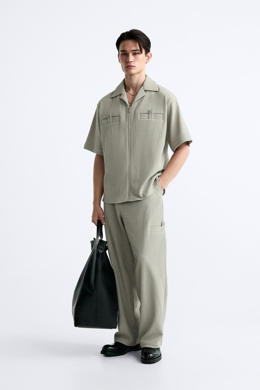 Zara Uniform Men's Gray Work Pants Slacks US Size 34 Inseam 30 inches NWT