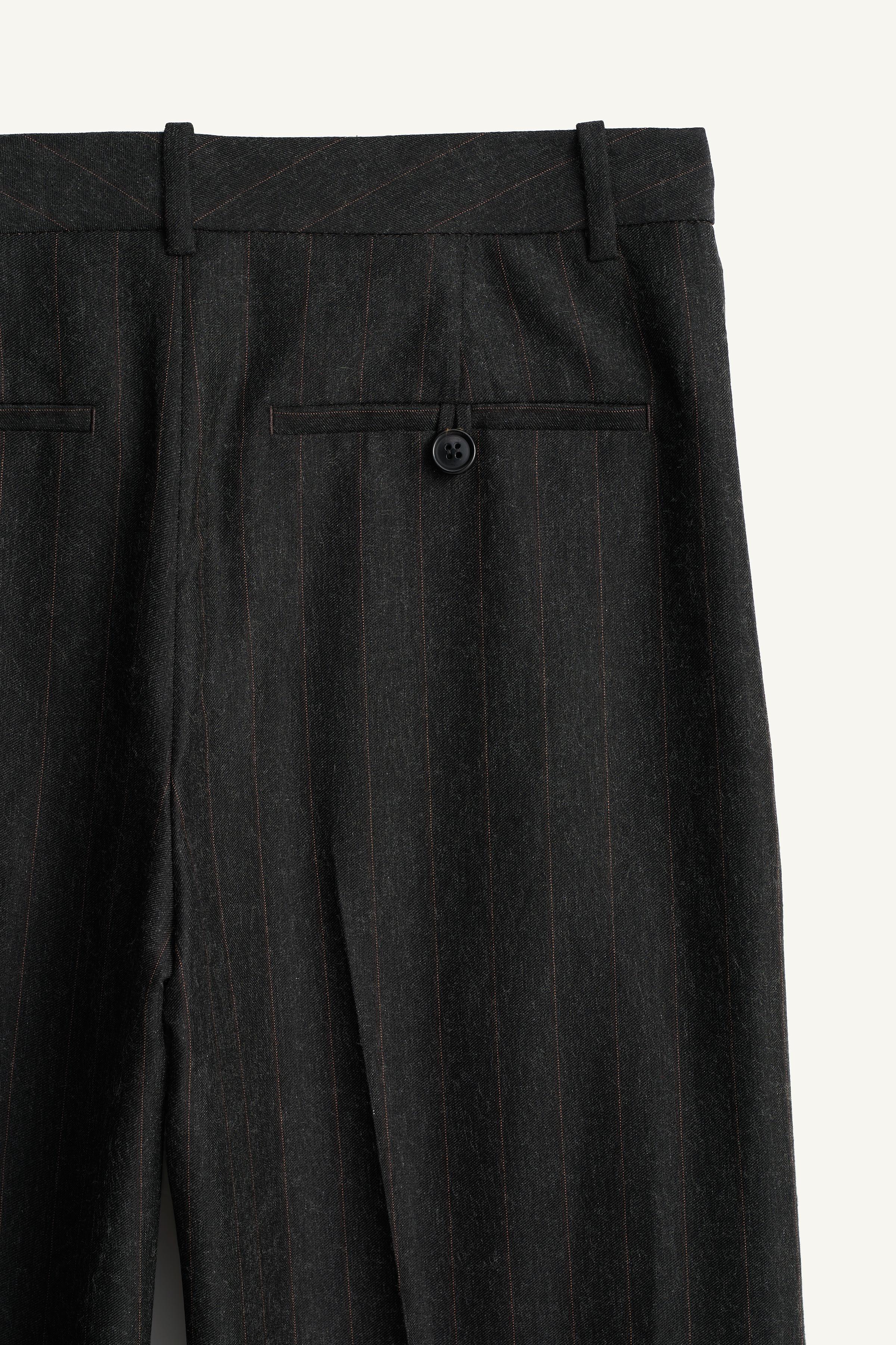 LIMITED EDITION STRIPED PANTS WITH CONTRAST HEM