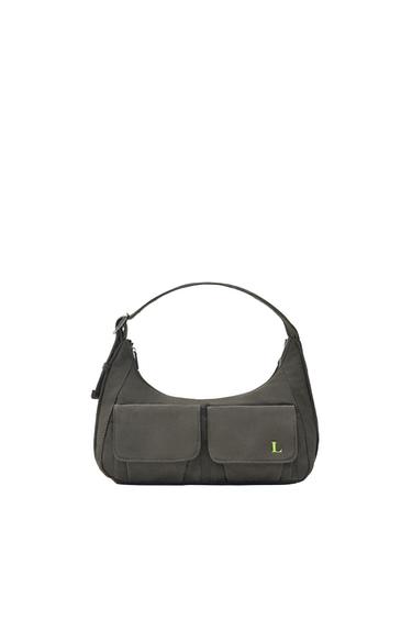 NYLON SHOULDER BAG WITH POCKETS