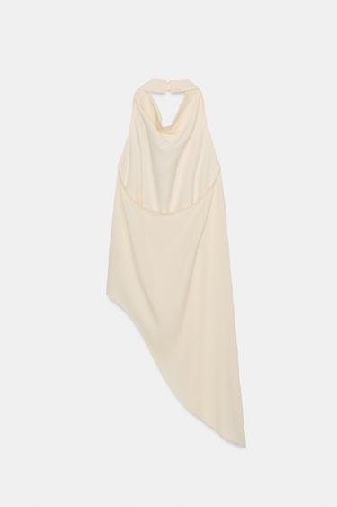 ZW COLLECTION ASYMMETRIC TOP - Oyster-white by Zara - Image 5
