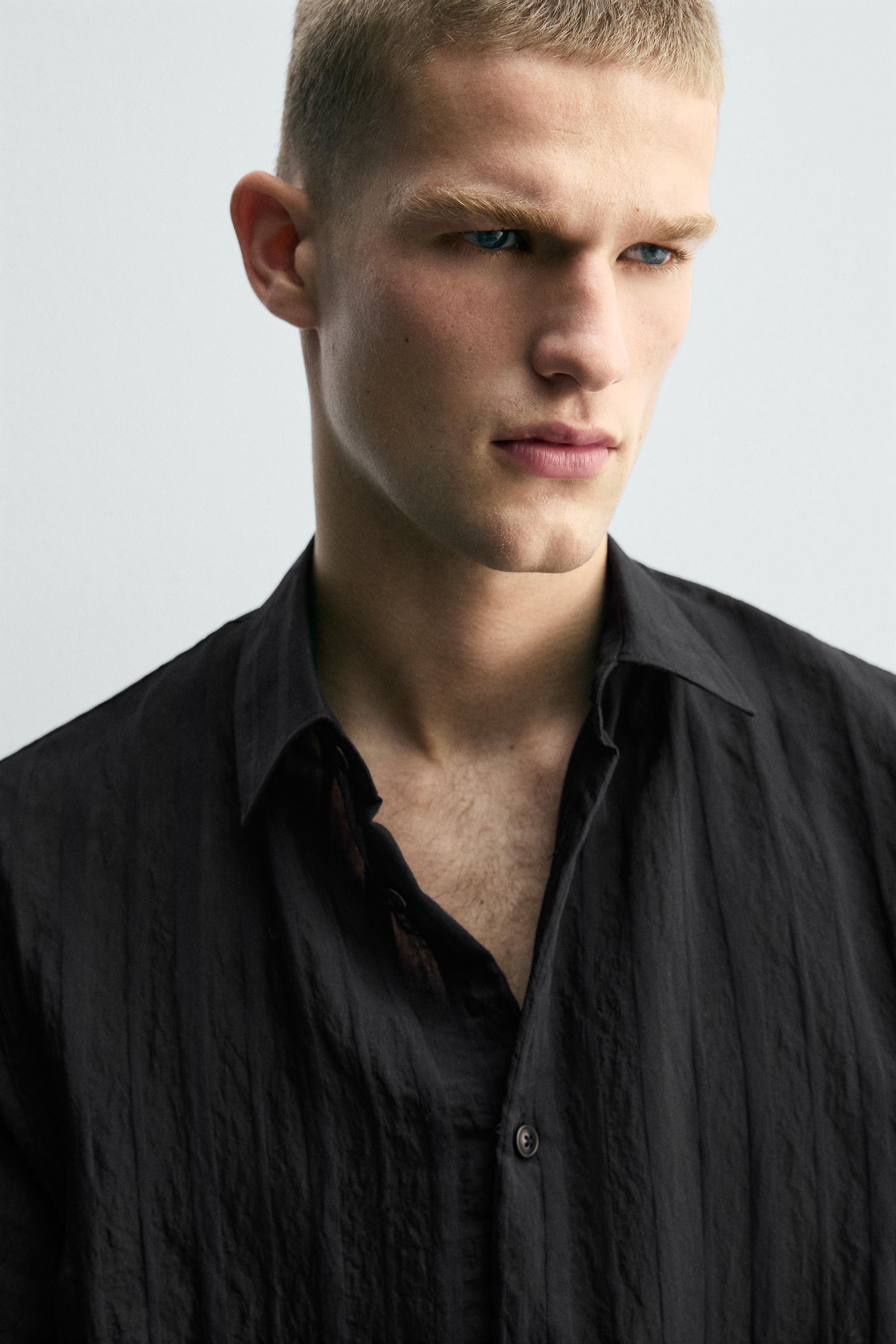 RELAXED FIT TEXTURED SHIRT