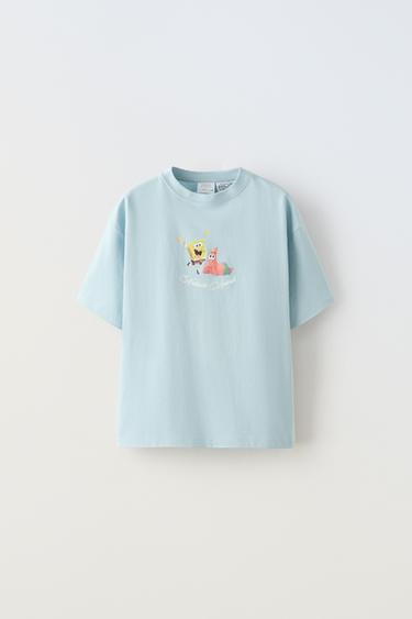 SPONGEBOB SQUAREPANTS © NICKELODEON T-SHIRT - Light blue by Zara
