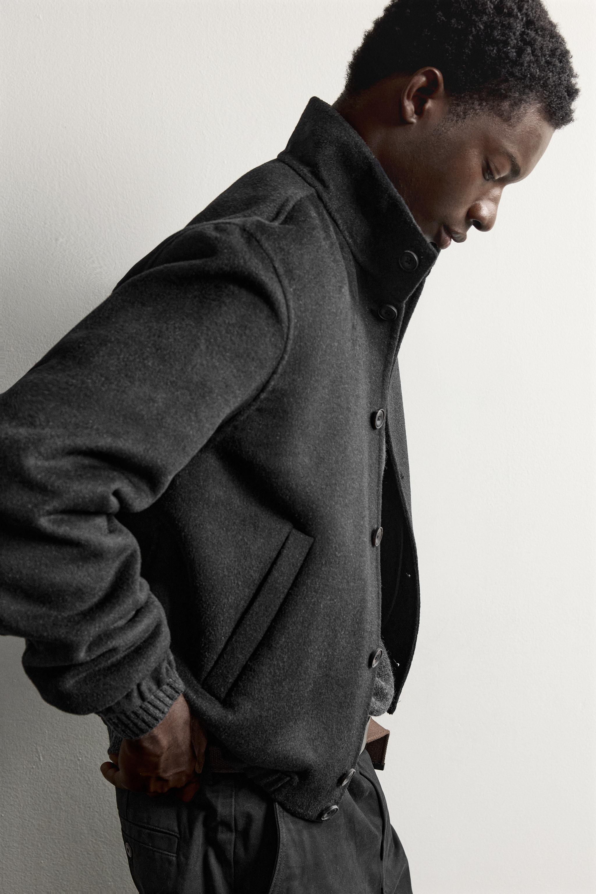 BLOUSON DOUBLE FACE AVEC LAINE