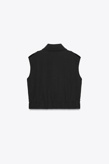 GILET CARGO - Noir de Zara - Image 3