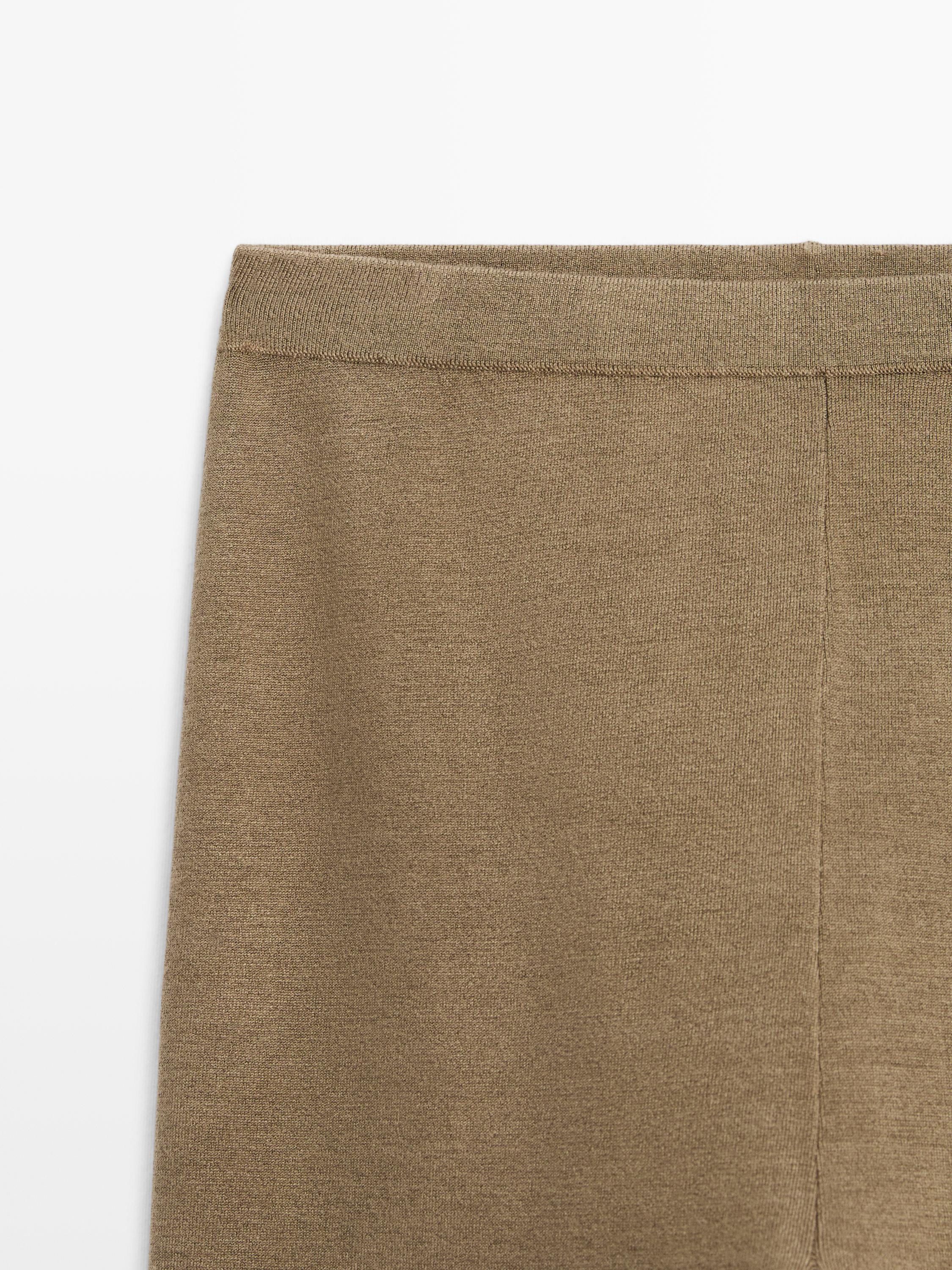 Leggings en maille de soie mélangée - LIMITED