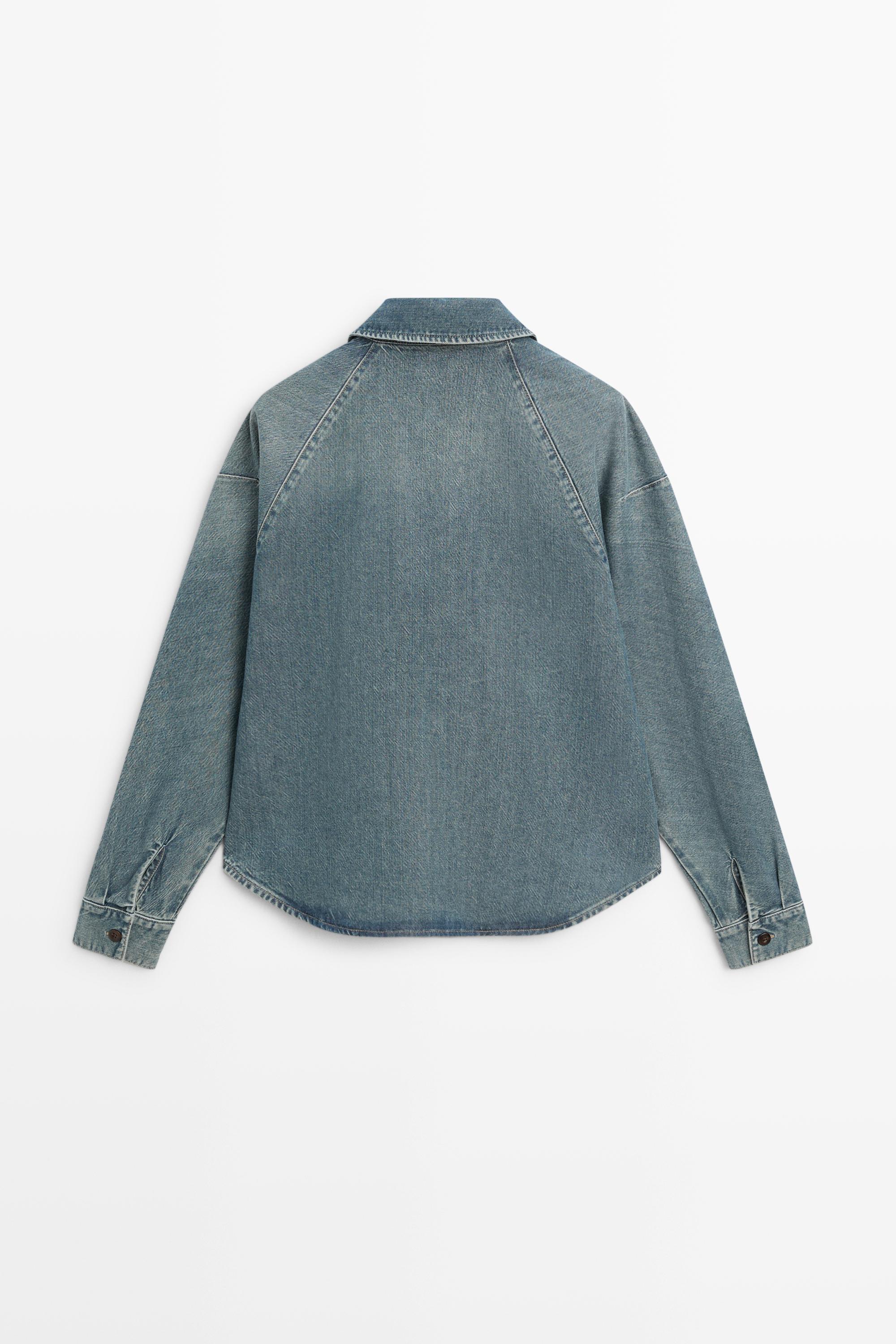 Cotton denim shirt