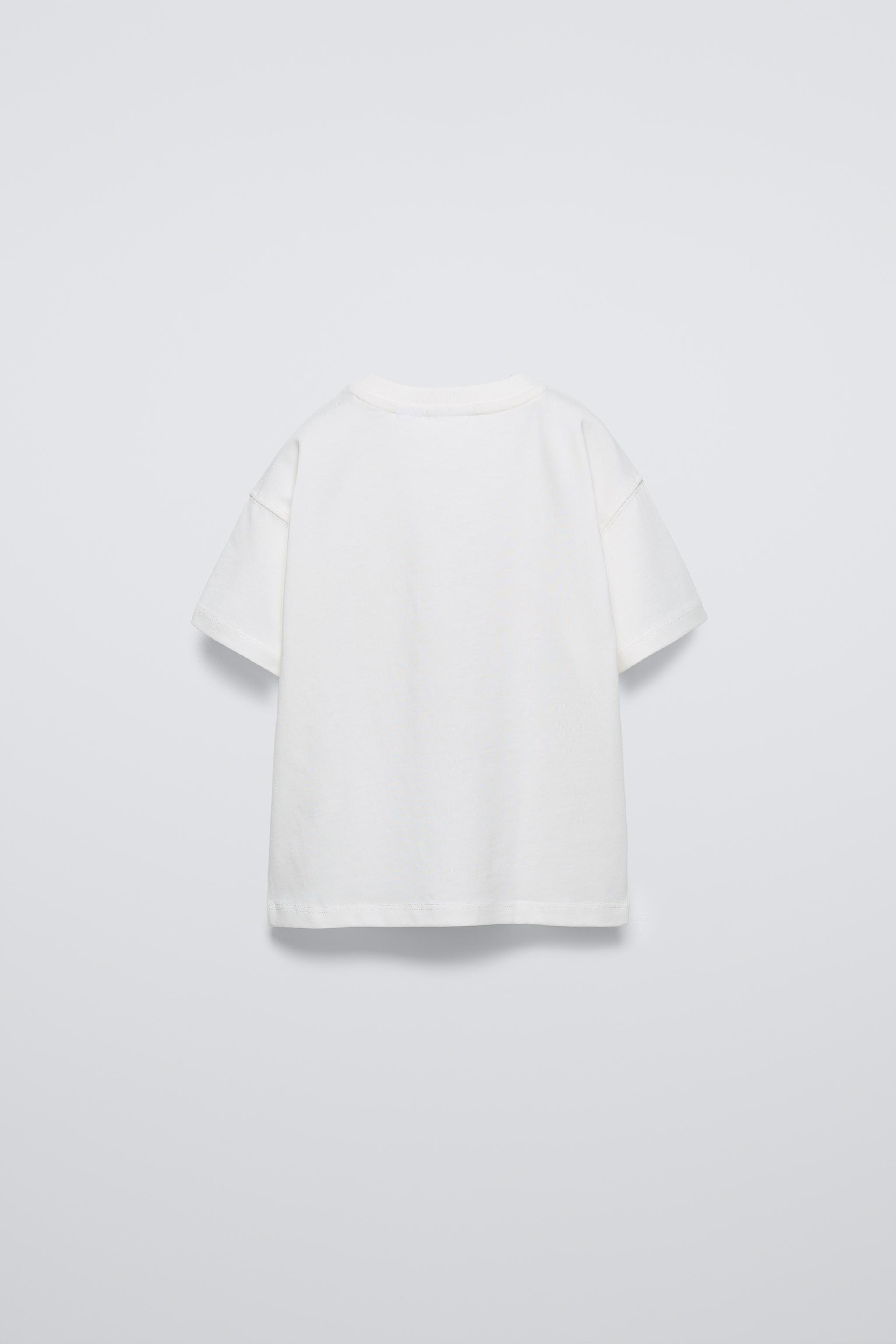 Camiseta zara blanca online